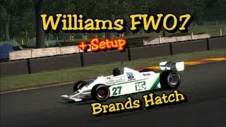 F1 2013 | Williams FW07B | Hotlap + Setup | Brands Hatch | HD | Codemasters