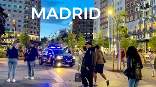 Sunset in Madrid, Spain 🇪🇸 4K HDR Walking Tour - Avril 2023