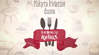 Kaip pasigaminti plikytą kvietinę duoną. Skoniukelias.lt