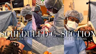 SCHEDULED C-SECTION BIRTH VLOG | 5th REPEAT C - SECTION | POSITIVE EXPERIENCE | LABOR AND DELIVERY
