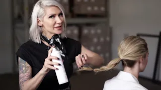 Texturizing Spray | How To Use a Dry Texture Spray To Create a Low Chignon