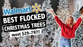 2022 Best Flocked Christmas Trees: Affordable Walmart Christmas Trees!