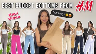 Best budget Denims from ​H&M♥️| Tryon Haul | ₹1299 only | Vanahika Singla | ​⁠