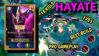 Hayate Galaxy's End Best Build and Pro Gameplay | Aov | Cot | Rov | Lien Quan Mobile | Thunder Zone