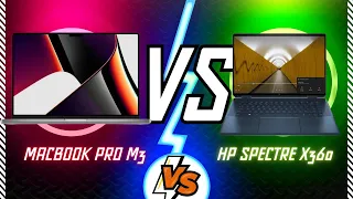 MacBook Pro M3 VS HP Spectre x360 | HP Spectre x360 14 (2024) vs MacBook Pro M3 14 (2023)