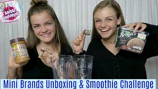 Mini Brands Unboxing & Smoothie Challenge Jacy and Kacy