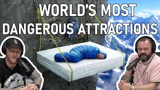 World's Most Dangerous Attractions... REACTION!! | OFFICE BLOKES REACT!!