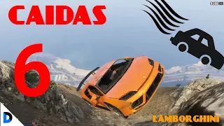 CAÍDAS de autos desde la MONTAÑA EN GTA 5  #6 - DIVANJM TEMPORADA 1