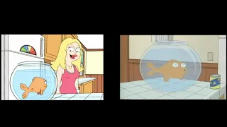 American dad pilot 1# vs american dad remake 1# Side by Side