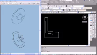 07-03 AutoCAD 3D教學 圓盤範例 2 (利用剖面做迴轉)