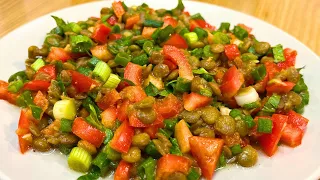 I lost 5kg in a month with eating this Lentil salad everyday for dinner!