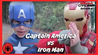 Little Heroes Iron Man vs Captain America In Real Life | Civil War Episode 6 | Superhero Kids