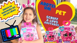 ADOTEI UM PET! Unboxing Scruff a Luvs Adotados