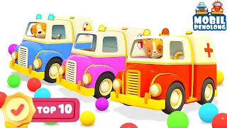 Kartun Mobil Penolong terbaik | Mobil-mobilan dan truk untuk anak | 10 BESAR kartun mobil untuk anak