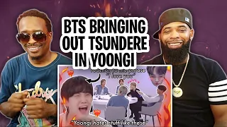 AMERICAN RAPPER REACTS TO -BTS bringing out the tsundere in Yoongi and loving it | "I love you" "