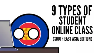 9 TYPES OF STUDENT ONLINE CLASS (South East Asia Edition) - Countryball