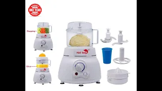 Redbox 350 W Electric Atta Kneader 3 in one with chopper and whipper Plastic Vertical Dough Maker