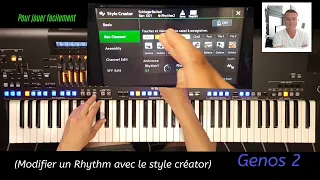 Yamaha Genos 2 Tuto N°3 (Modifier un rythme avec le style créator)