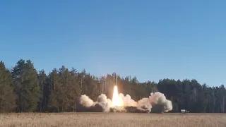 Launch of the Iskander missile system