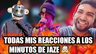 🤯TODAS MIS REACCIONES A LOS MINUTOS DE JAZE TEMPORADA 2 FMS PERÚ🇵🇪