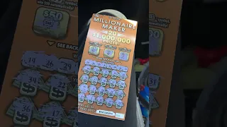 Millionaire Maker Nyc lotto scratch off ticket.  Nice back to back win. #scratchofftickets #lottery