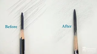 Basic Drawing Technique - How To Sharpen A Drawing Pencil