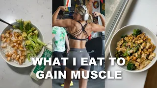 WHAT I EAT IN A DAY TO GAIN LEAN MUSCLE !