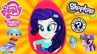 MY LITTLE PONY Giant Play Doh Surprise Egg Rarity Equestria Girls Funko Shopkins Season 3 MLP - SETC