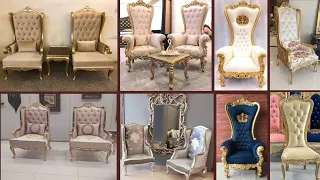Royal Chair Designs | High Back Chairs Set | Bedroom Chairs Designs