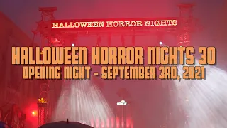 2021 Halloween Horror Nights Opening Night | HHN 30 | Universal Studios Florida Universal Orlando