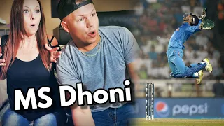 Couple Reacts to Ms Dhoni Wicket Keeping