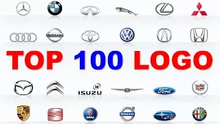 TOP 100 LOGO CARS | 100 BEST CAR BRANDS | Learn Car Brands with Red Cat.