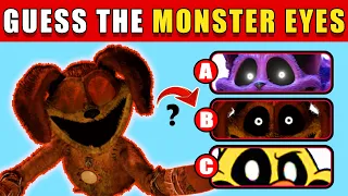 Guess The Monster By Eyes 👀😱 Poppy Playtime 😚 Dog Day🐶Catnap🐈‍⬛Huggy Wuggy💙Smiling Critters😀