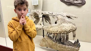 Приключения Левы и Глеба в музее с динозаврами