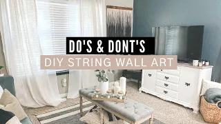 Home Decor DIY - Easy Dip Dye String Wall Hanging