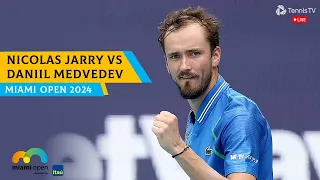 Nicolas Jarry vs Daniil Medvedev MIAMI OPEN 2024 | TENNIS ATP LIVE 🔴