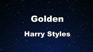 Karaoke♬ Golden - Harry Styles 【No Guide Melody】 Instrumental