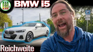 Wie weit fährt der BMW i5 xDrive40 bei 130 km/h (Reichweiten Test)