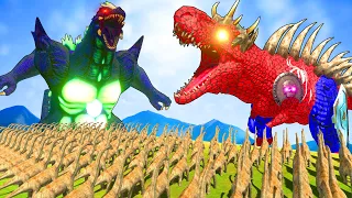 Godzilla x Kong : The New Empire Dinosaurs Fighting vs Godzilla Shin Godzilla 2014 Jurassic World 2