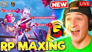 🔴 CONQUEROR RANK PUSH! NEW SEASON! MAXED A5 ROYALE PASS LIVE! PUBG MOBILE NEW SEASON