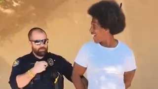 Racist Cop HANDCUFFS Black Journalist Outside Bank