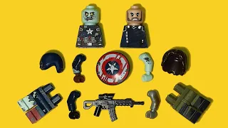 LEGO Winter Soldier VS. Zombie Captain America | What If...? | Unofficial Minifigure | Marvel