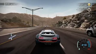 Traffic Dodging Simulator In Bugatti Veyron 16.4 Super Sport Police Car