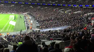 Spurs fans singing v Chelsea League Cup semi final @ Wembley 8/1/19
