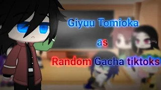 Demon Slayer reagindo a Giyuu as Random Gacha tiktoks