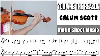 Free Sheet || You Are The Reason - Calum Scott || Violin Sheet Music