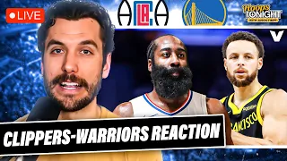 Clippers-Warriors Reaction: Harden & LA shock Steph Curry & Golden State on road | Hoops Tonight