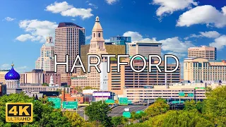 Hartford, USA 🇺🇸 | 4K Drone Footage