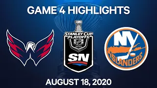 NHL Highlights | 1st Round, Game 4: Capitals vs. Islanders – Aug. 18, 2020