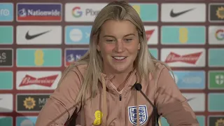 ENGLAND WOMEN PRESS CONFERENCE: Alessia Russo Speaks Ahead of the World Cup Final Against Spain